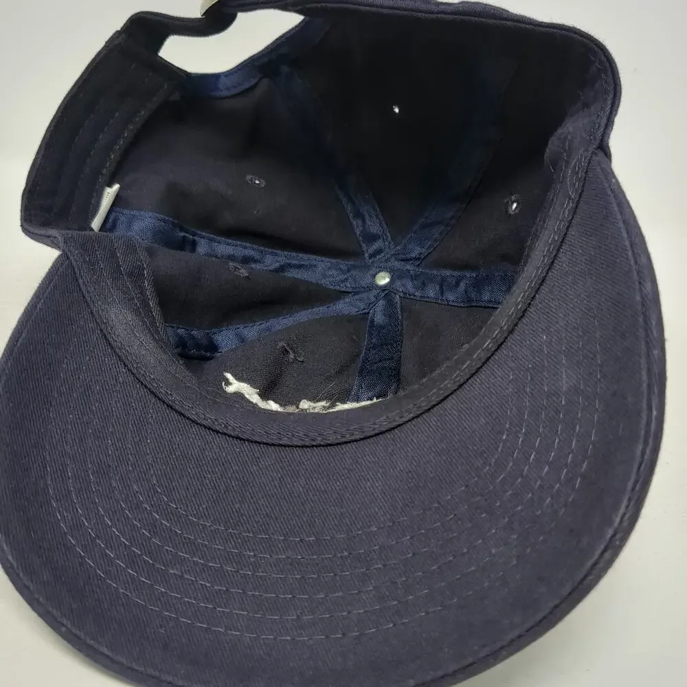MarineMax Boat Yacht Blue Baseball Cap One Size Slideback Hat Embroidered Logo